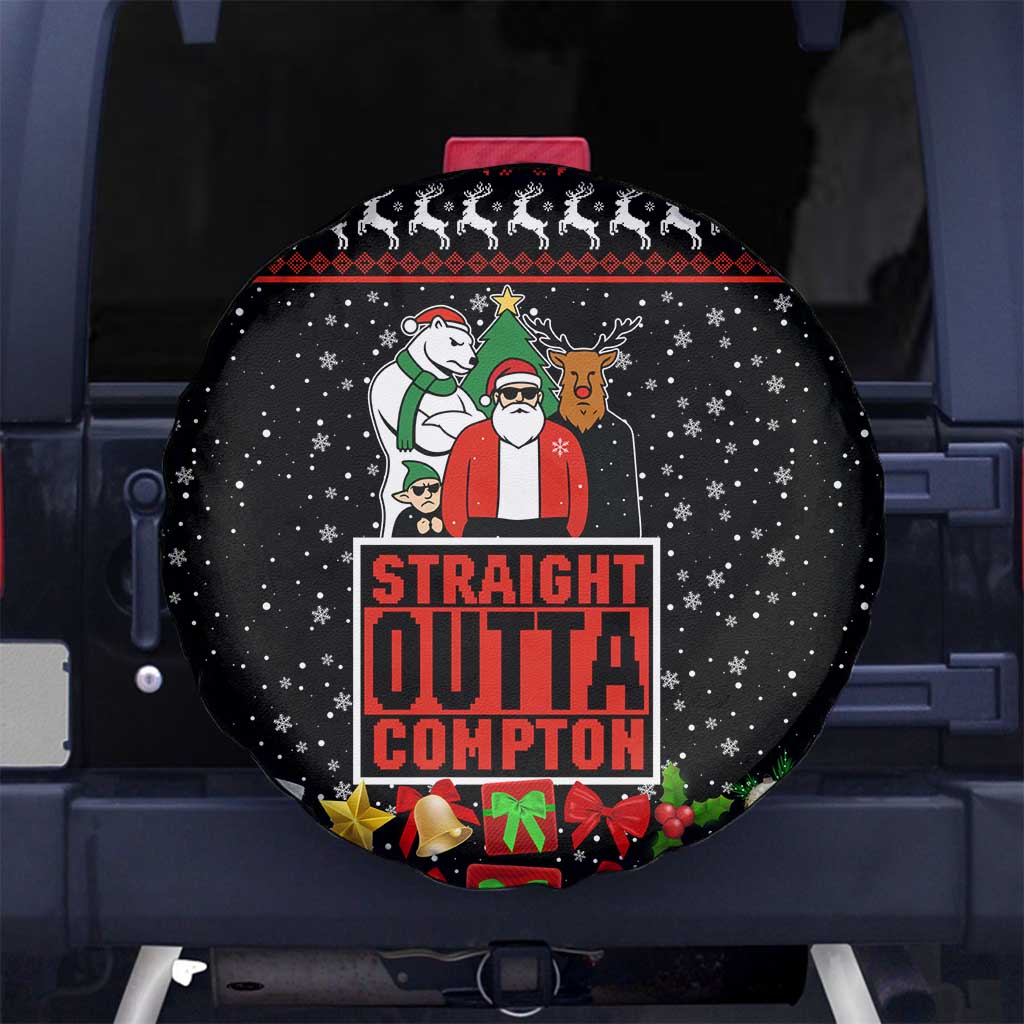 Christmas Straight Outta Gangsta Claus Spare Tire Cover Xmas Holiday Patterns - Wonder Print Shop