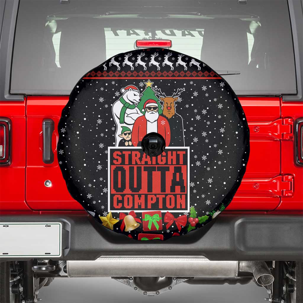 Christmas Straight Outta Gangsta Claus Spare Tire Cover Xmas Holiday Patterns - Wonder Print Shop