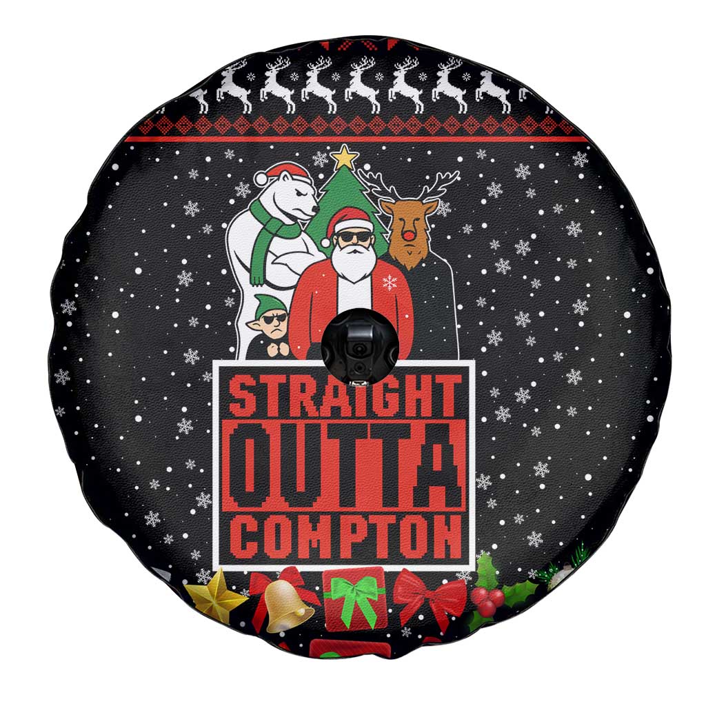 Christmas Straight Outta Gangsta Claus Spare Tire Cover Xmas Holiday Patterns - Wonder Print Shop
