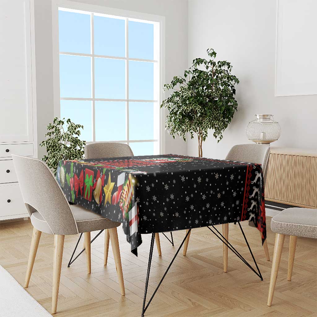 Christmas Straight Outta Gangsta Claus Tablecloth Xmas Holiday Patterns - Wonder Print Shop
