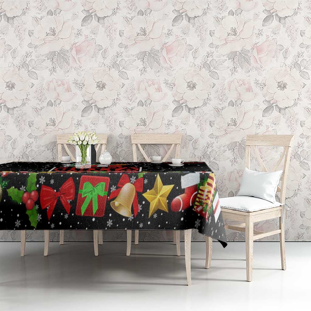 Christmas Straight Outta Gangsta Claus Tablecloth Xmas Holiday Patterns - Wonder Print Shop