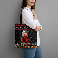 Christmas Straight Outta Gangsta Claus Tote Bag Xmas Holiday Patterns - Wonder Print Shop