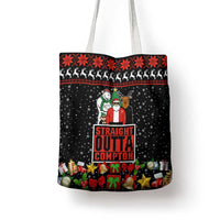 Christmas Straight Outta Gangsta Claus Tote Bag Xmas Holiday Patterns - Wonder Print Shop
