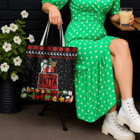 Christmas Straight Outta Gangsta Claus Tote Bag Xmas Holiday Patterns - Wonder Print Shop