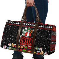 Christmas Straight Outta Gangsta Claus Travel Bag Xmas Holiday Patterns - Wonder Print Shop