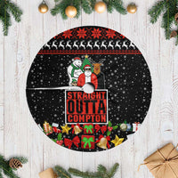 Christmas Straight Outta Gangsta Claus Tree Skirt Xmas Holiday Patterns - Wonder Print Shop