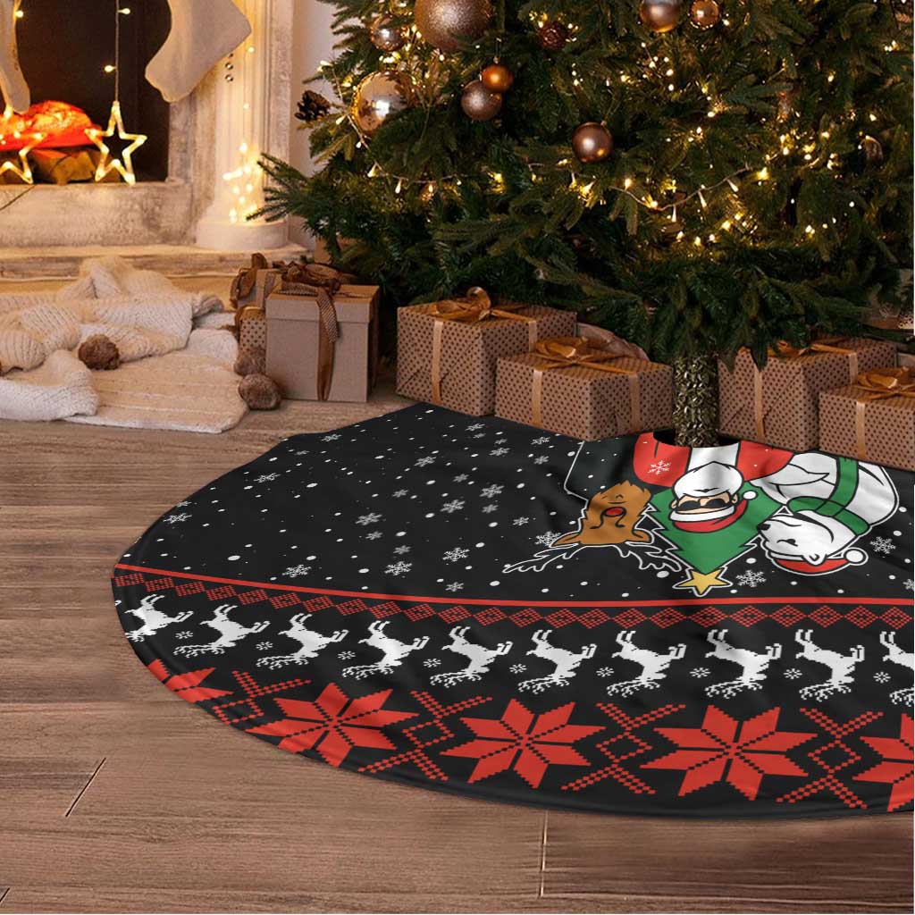 Christmas Straight Outta Gangsta Claus Tree Skirt Xmas Holiday Patterns - Wonder Print Shop