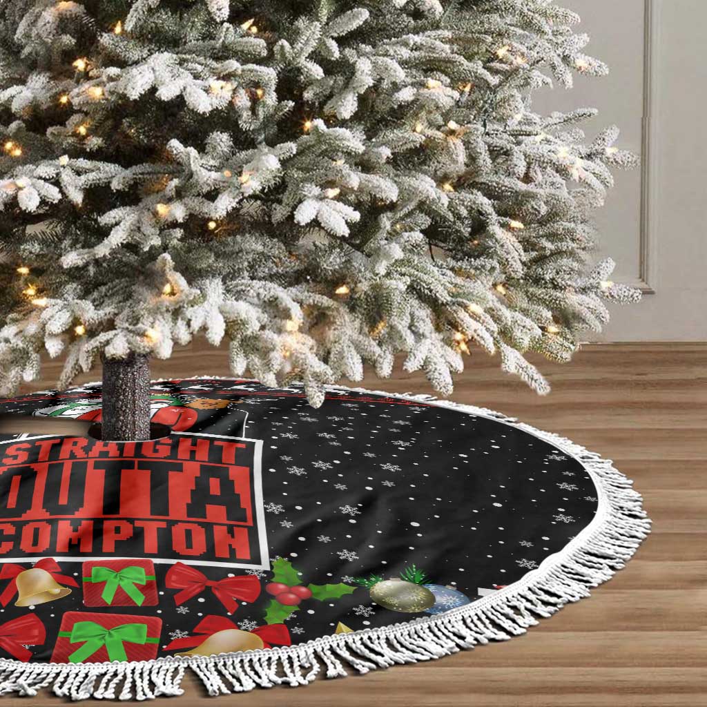 Christmas Straight Outta Gangsta Claus Tree Skirt Xmas Holiday Patterns - Wonder Print Shop