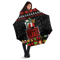 Christmas Straight Outta Gangsta Claus Umbrella Xmas Holiday Patterns - Wonder Print Shop