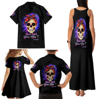 But Did You Die Mom Life Purple Messy Bun Family Matching Tank Maxi Dress and Hawaiian Shirt - Wonder Print Shop