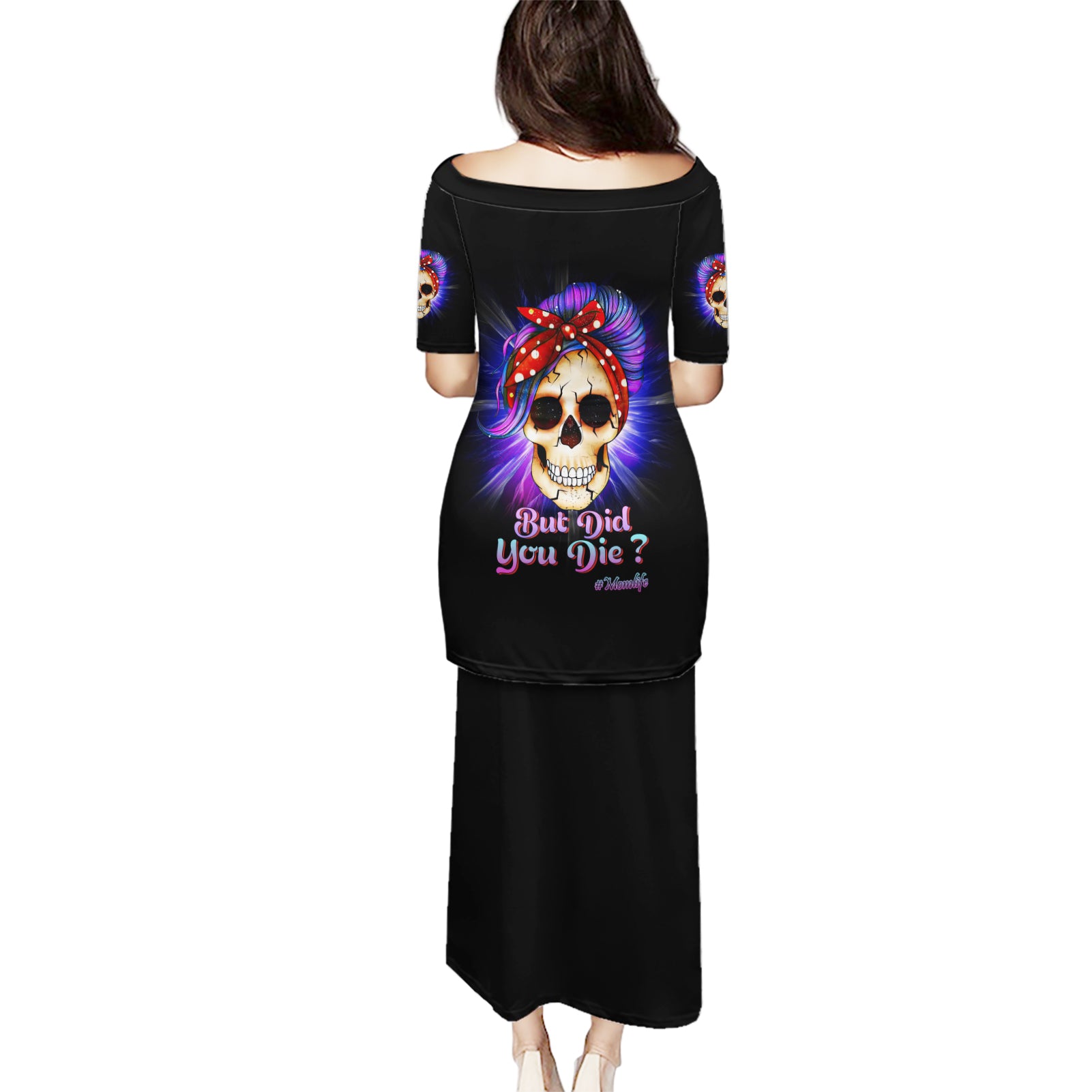 But Did You Die Mom Life Purple Messy Bun Puletasi - Wonder Print Shop