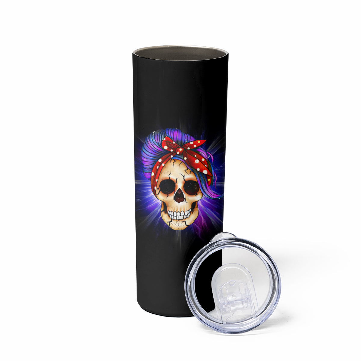 But Did You Die Mom Life Purple Messy Bun Skinny Tumbler - Wonder Print Shop