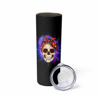 But Did You Die Mom Life Purple Messy Bun Skinny Tumbler - Wonder Print Shop