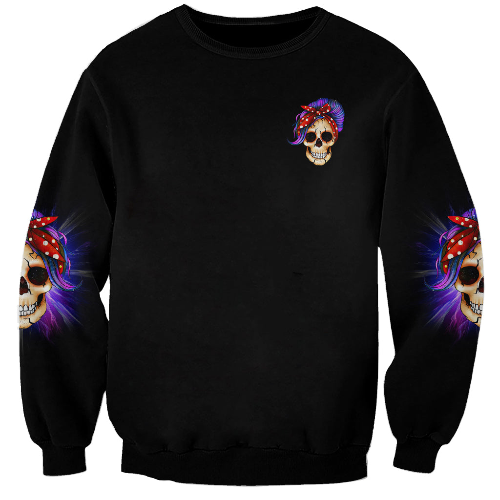 But Did You Die Mom Life Purple Messy Bun Sweatshirt - Wonder Print Shop