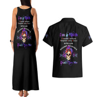 I'm A B Don't Try Me - Bullshit Tolerange Couples Matching Tank Maxi Dress and Hawaiian Shirt - Wonder Print Shop