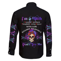 I'm A B Don't Try Me - Bullshit Tolerange Family Matching Short Sleeve Bodycon Dress and Hawaiian Shirt - Wonder Print Shop