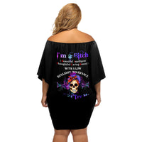 I'm A B Don't Try Me - Bullshit Tolerange Off Shoulder Short Dress - Wonder Print Shop