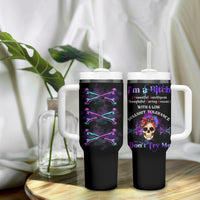 I'm A B Don't Try Me - Bullshit Tolerange Tumbler With Handle - Wonder Print Shop