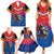 Warning Kinda Crazy Messy Bun Skull Family Matching Summer Maxi Dress and Hawaiian Shirt - Wonder Print Shop