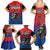 Warning Kinda Crazy Messy Bun Skull Family Matching Summer Maxi Dress and Hawaiian Shirt - Wonder Print Shop