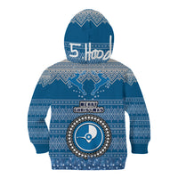 Warning Kinda Crazy Messy Bun Skull Kid Hoodie - Wonder Print Shop