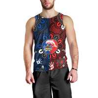 Warning Kinda Crazy Messy Bun Skull Men Tank Top - Wonder Print Shop
