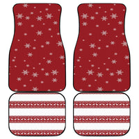 Golden Retriever Christmas Car Mats with Santa Hat Wreath and Snowflake Design - Wonder Print Shop