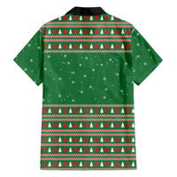 Golden Retriever Christmas Family Matching Mermaid Dress and Hawaiian Shirt with Red Scarf Snowflakes and Tree Pattern - Wonder Print Shop