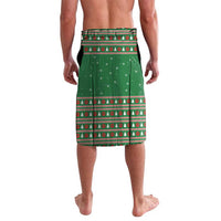 Golden Retriever Christmas Lavalava with Red Scarf Snowflakes and Tree Pattern - Wonder Print Shop
