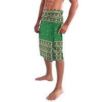 Golden Retriever Christmas Lavalava with Red Scarf Snowflakes and Tree Pattern - Wonder Print Shop