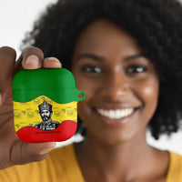 Haile Selassie I AirPods Case Ethiopia Lion of Judah and Conquering Lion Pattern Tribute - Wonder Print Shop