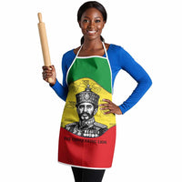 Haile Selassie I Apron Ethiopia Lion of Judah and Conquering Lion Pattern Tribute - Wonder Print Shop