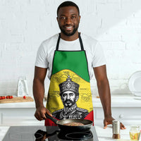 Haile Selassie I Apron Ethiopia Lion of Judah and Conquering Lion Pattern Tribute - Wonder Print Shop