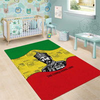Haile Selassie I Area Rug Ethiopia Lion of Judah and Conquering Lion Pattern Tribute - Wonder Print Shop
