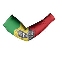 Haile Selassie I Arm Sleeves Ethiopia Lion of Judah and Conquering Lion Pattern Tribute - Wonder Print Shop