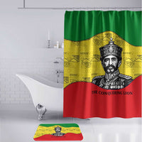 Haile Selassie I Bathroom Set Ethiopia Lion of Judah and Conquering Lion Pattern Tribute - Wonder Print Shop