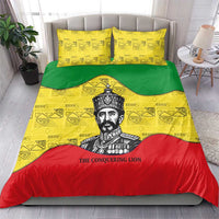 Haile Selassie I Bedding Set Ethiopia Lion of Judah and Conquering Lion Pattern Tribute - Wonder Print Shop