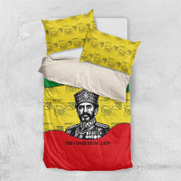 Haile Selassie I Bedding Set Ethiopia Lion of Judah and Conquering Lion Pattern Tribute - Wonder Print Shop
