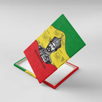 Haile Selassie I Canvas Wall Art Ethiopia Lion of Judah and Conquering Lion Pattern Tribute - Wonder Print Shop