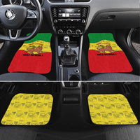 Haile Selassie I Car Mats Ethiopia Lion of Judah and Conquering Lion Pattern Tribute - Wonder Print Shop