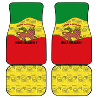 Haile Selassie I Car Mats Ethiopia Lion of Judah and Conquering Lion Pattern Tribute - Wonder Print Shop