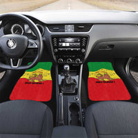 Haile Selassie I Car Mats Ethiopia Lion of Judah and Conquering Lion Pattern Tribute - Wonder Print Shop