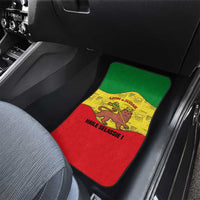 Haile Selassie I Car Mats Ethiopia Lion of Judah and Conquering Lion Pattern Tribute - Wonder Print Shop