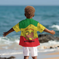 Haile Selassie I Kid Hawaiian Shirt Ethiopia Lion of Judah and Conquering Lion Pattern Tribute - Wonder Print Shop