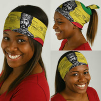 Haile Selassie I Neck Gaiter Ethiopia Lion of Judah and Conquering Lion Pattern Tribute - Wonder Print Shop
