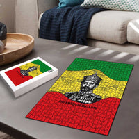 Haile Selassie I Puzzle Ethiopia Lion of Judah and Conquering Lion Pattern Tribute - Wonder Print Shop