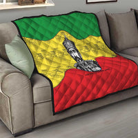 Haile Selassie I Quilt Ethiopia Lion of Judah and Conquering Lion Pattern Tribute - Wonder Print Shop