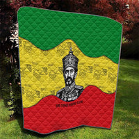 Haile Selassie I Quilt Ethiopia Lion of Judah and Conquering Lion Pattern Tribute - Wonder Print Shop