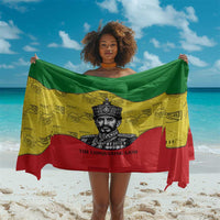 Haile Selassie I Sarong Ethiopia Lion of Judah and Conquering Lion Pattern Tribute - Wonder Print Shop