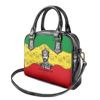 Haile Selassie I Shoulder Handbag Ethiopia Lion of Judah and Conquering Lion Pattern Tribute - Wonder Print Shop